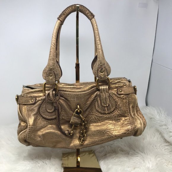 Authentic Chloe Paddington Hand Bag bronze - Picture 2 of 11